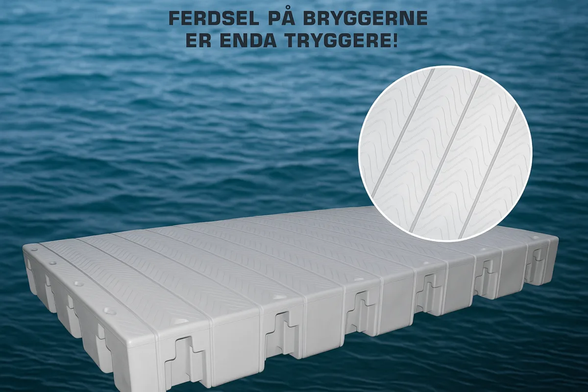 Bilde av trygg PE-flytebrygge
