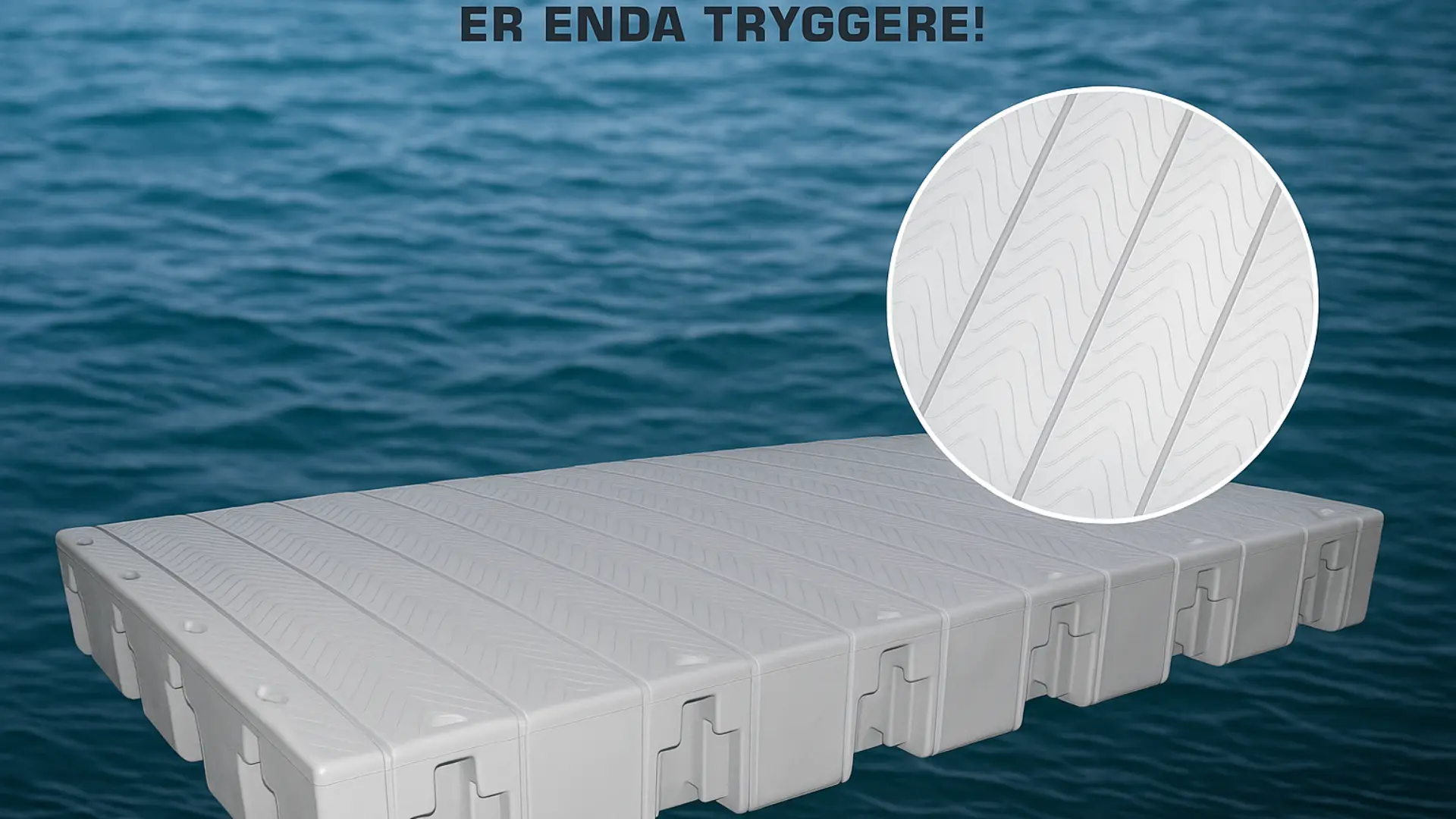 Bilde av trygg PE-flytebrygge