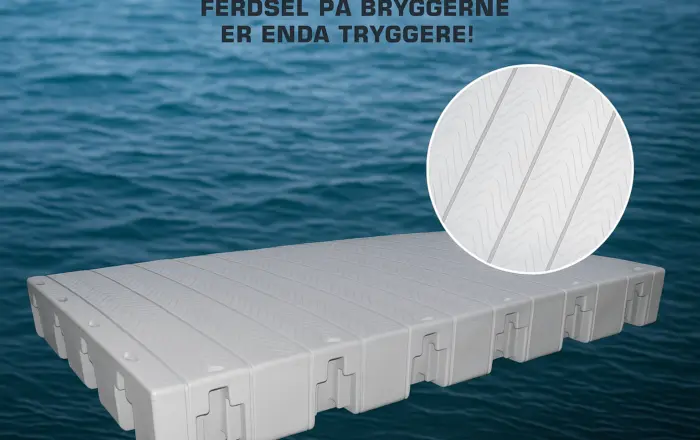 Bilde av trygg PE-flytebrygge